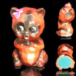 昭和レトロ猫貯金箱黄
