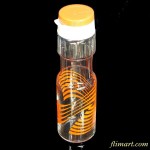 昭和レトロ耐熱ガラスフリーザーポット0.9Lオレンジ