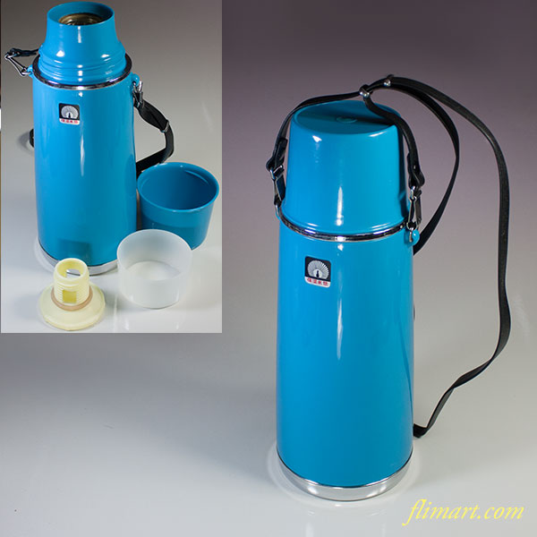 孔雀印魔法瓶保温水筒青0.55L