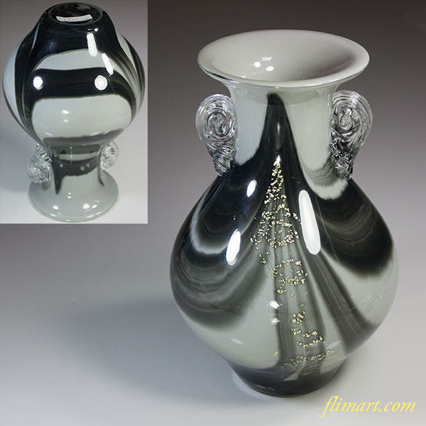 昭和レトロガラス花瓶R5677