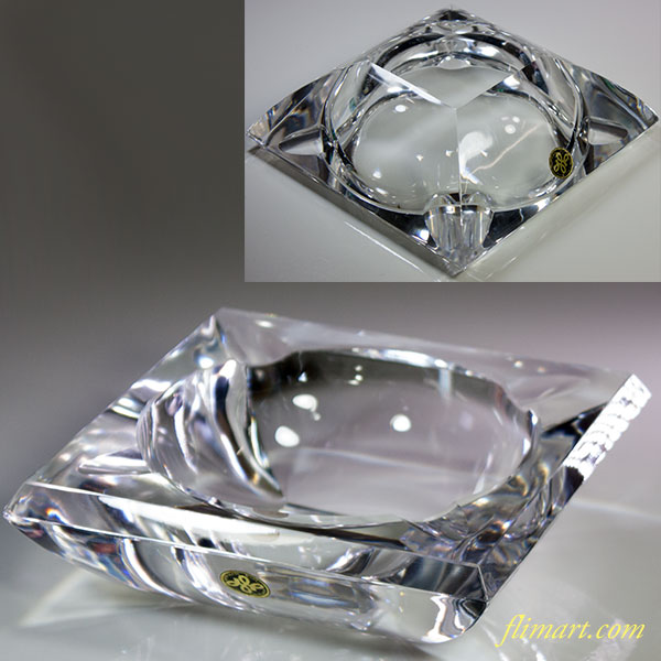 HOYA保谷クリスタル灰皿R5755 昭和レトロガラス食器雑貨通販