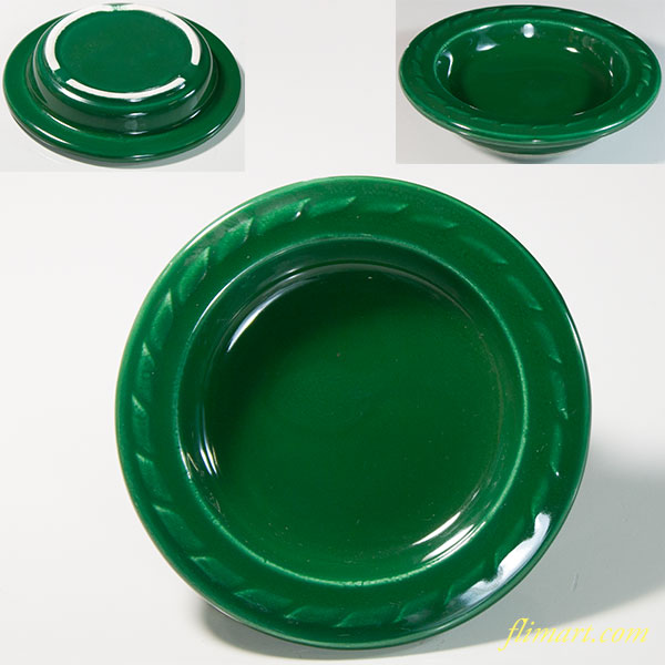 緑釉コースター豆皿R6339