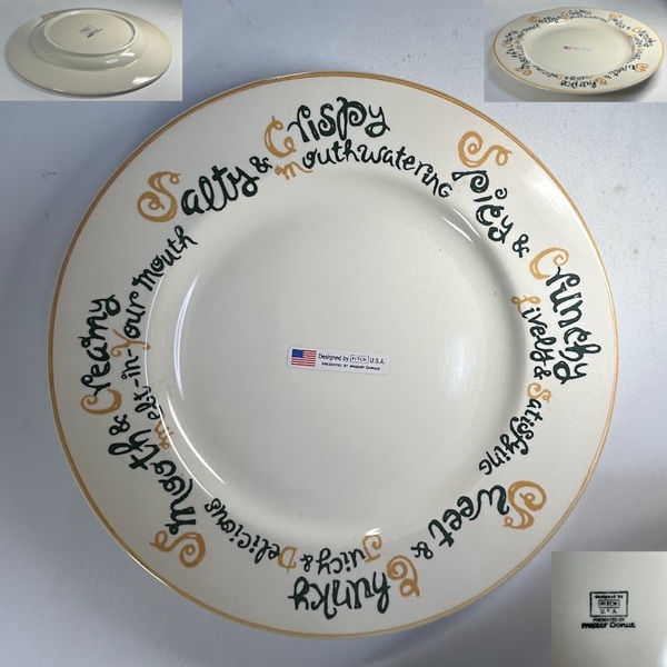 ミスタードーナツ FITCH U.S.A 21cmプレートR9400