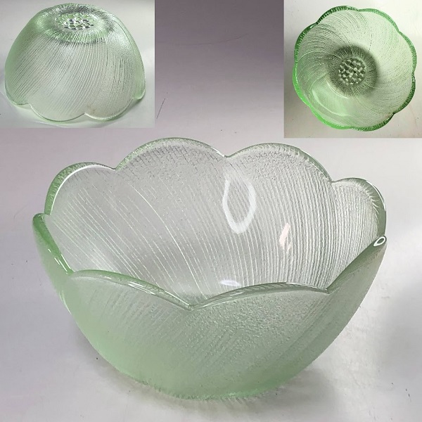 緑ガラス小鉢R8278