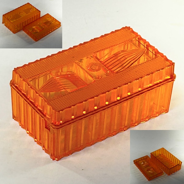 プラスチックバターケースオレンジ