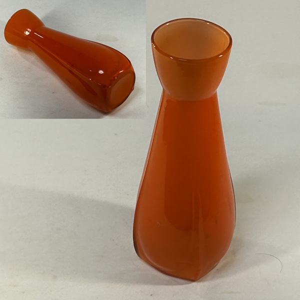 オレンジガラス花瓶R9428