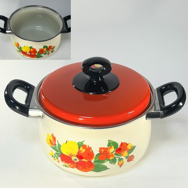 ホーロー両手鍋18cmR9429