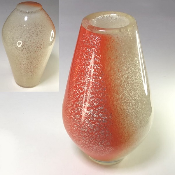 高い素材 昭和レトロガラス製花瓶 ecousarecycling.com