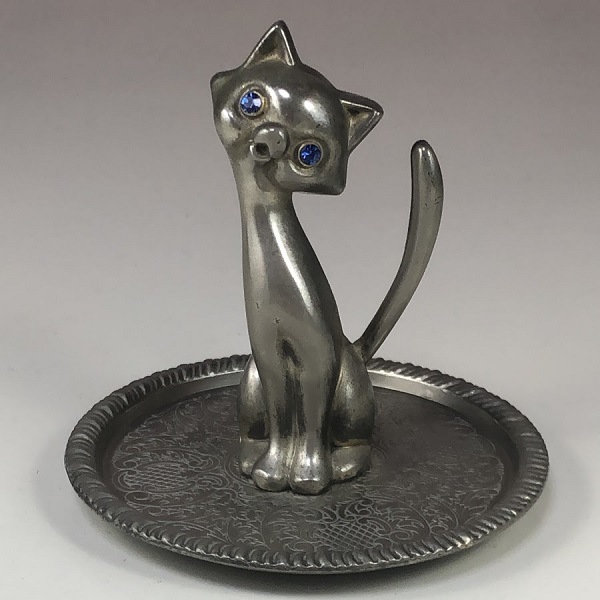 EP ZINC ALLOY SILVER シャム猫リングホルダー