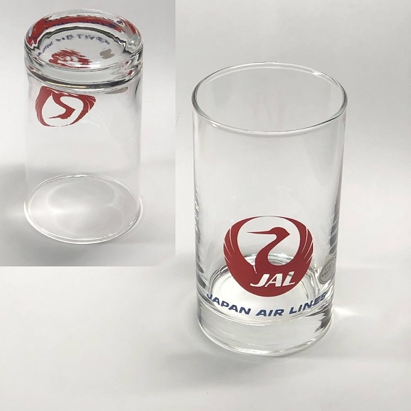 日本航空ガラスコップ