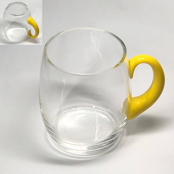 ガラスコップマグカップ黄R798