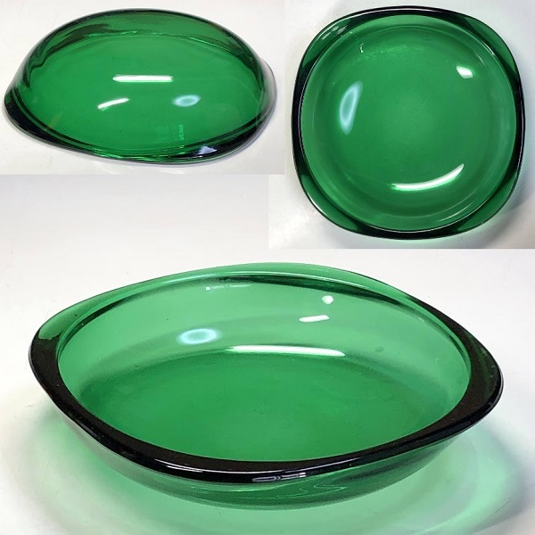 緑ガラススクウェアプレート