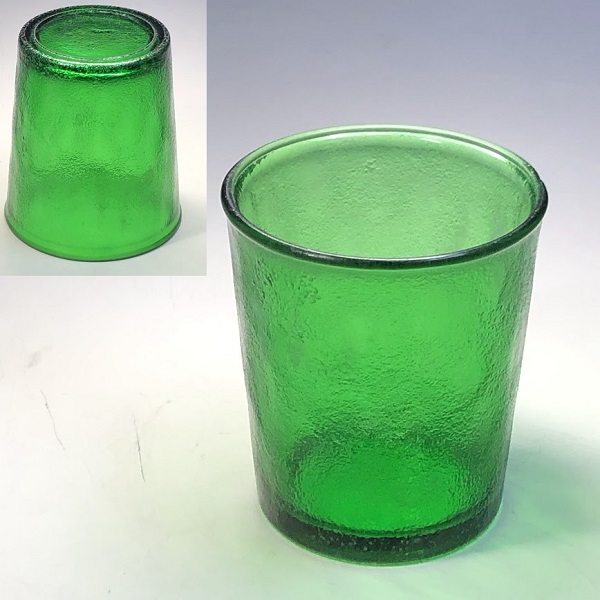 アルコロックシエラ緑ガラスコップ