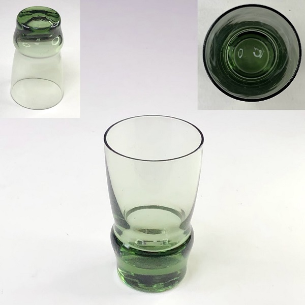 緑ガラスショットグラスR7894