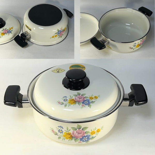 エプロンホーロー両手鍋20cmR9240