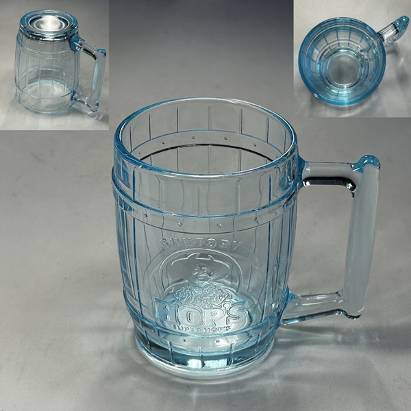 サントリーHOPS青ガラスマグカップ