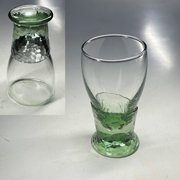 緑ガラスコップR9257
