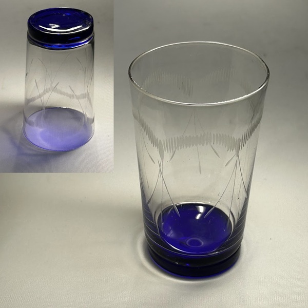 青ガラスコップR9296