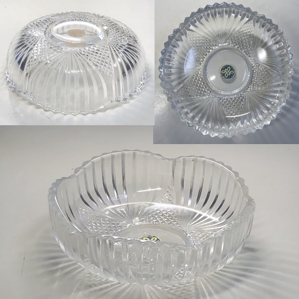 昭和レトロ ガラス食器 サラダボウル4個セット 舗 - 工芸品