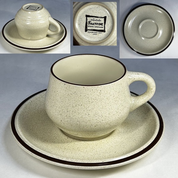 ノリタケFOLKSTONEカップ＆ソーサーR9293