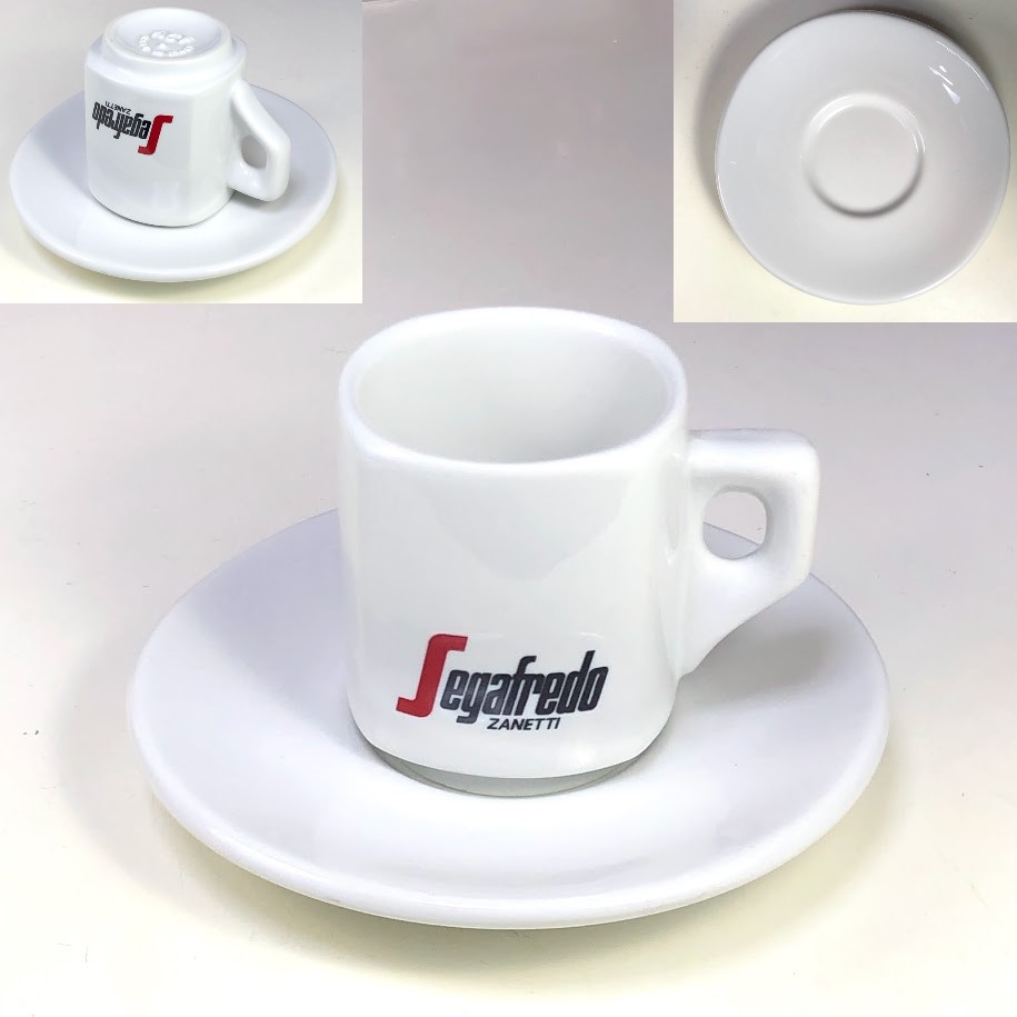 セガフレードザネッティ ロゴ入り エスプレッソカップ&ソーサー