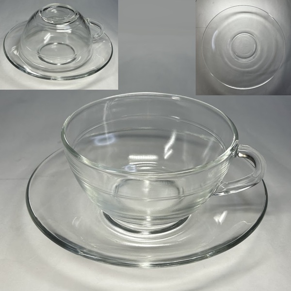 デュラレックスDURALEXガラスカップ＆ソーサー